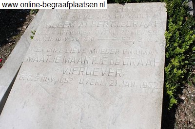 Maatje Maartje Viergever 1893-1962 and Willem Albert de Graaf 1893-1955